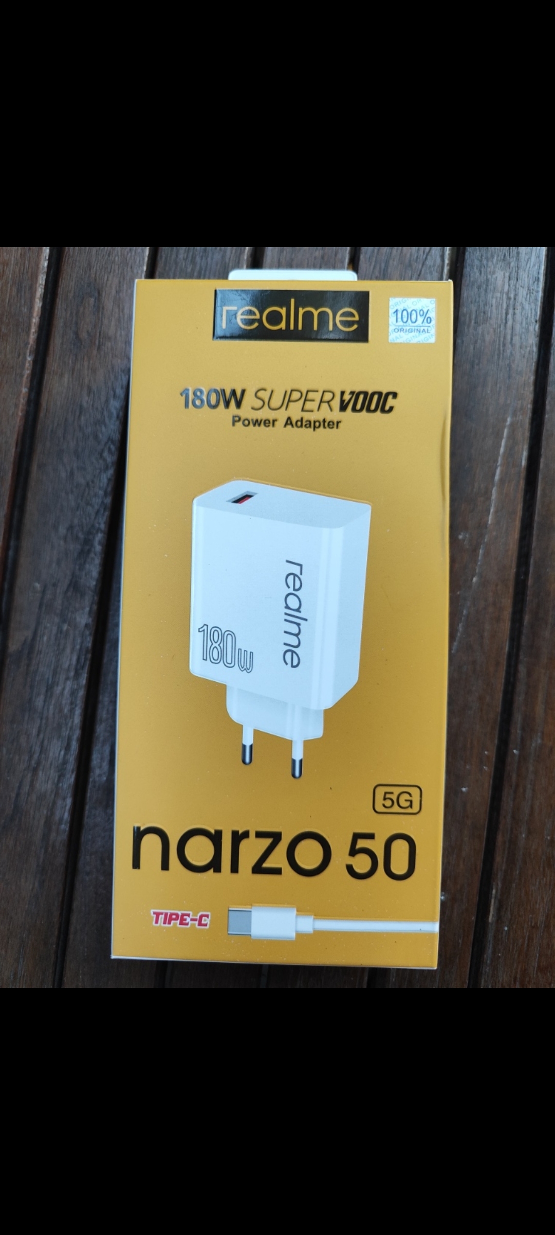 Charger Realme Narzo 50 180W Type C