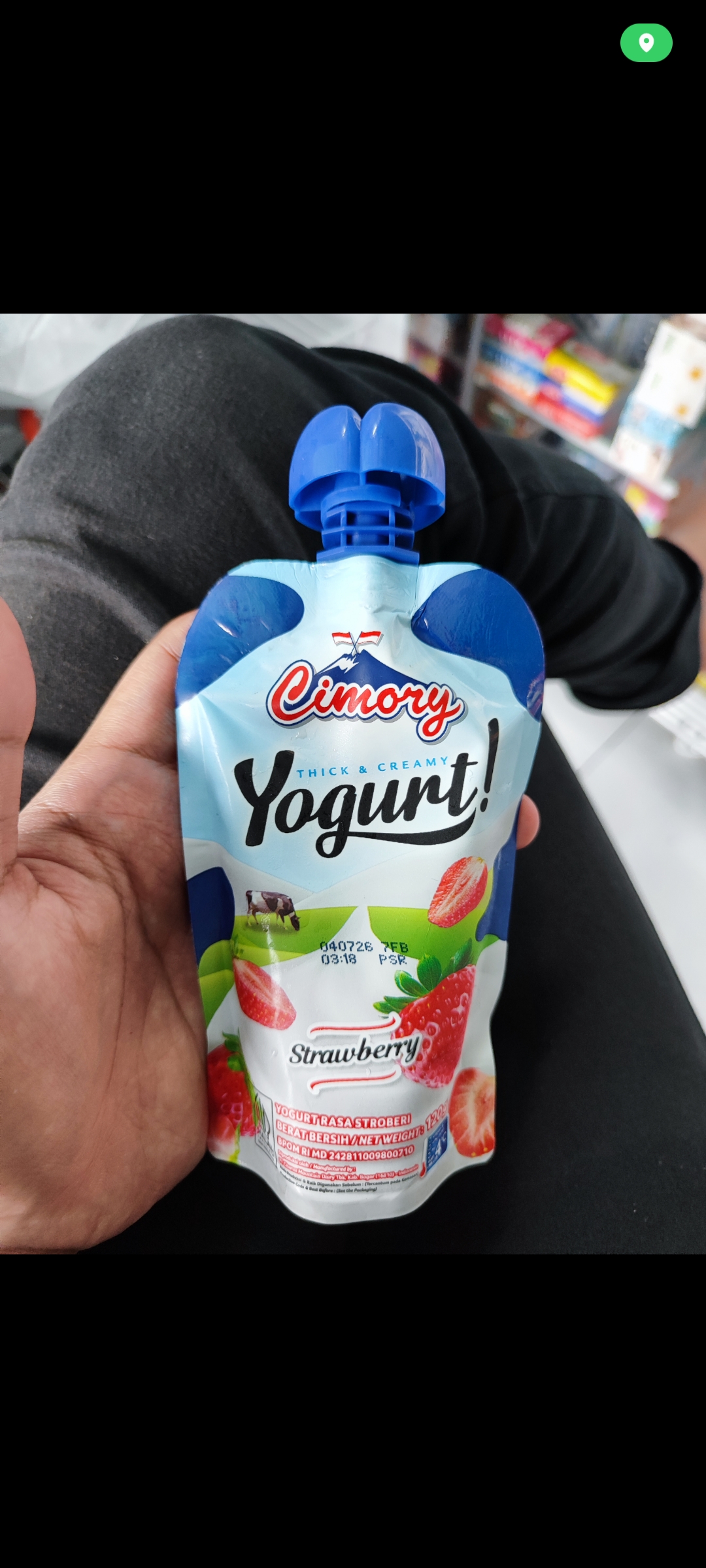Cimory Squeeze 120g Stawbery