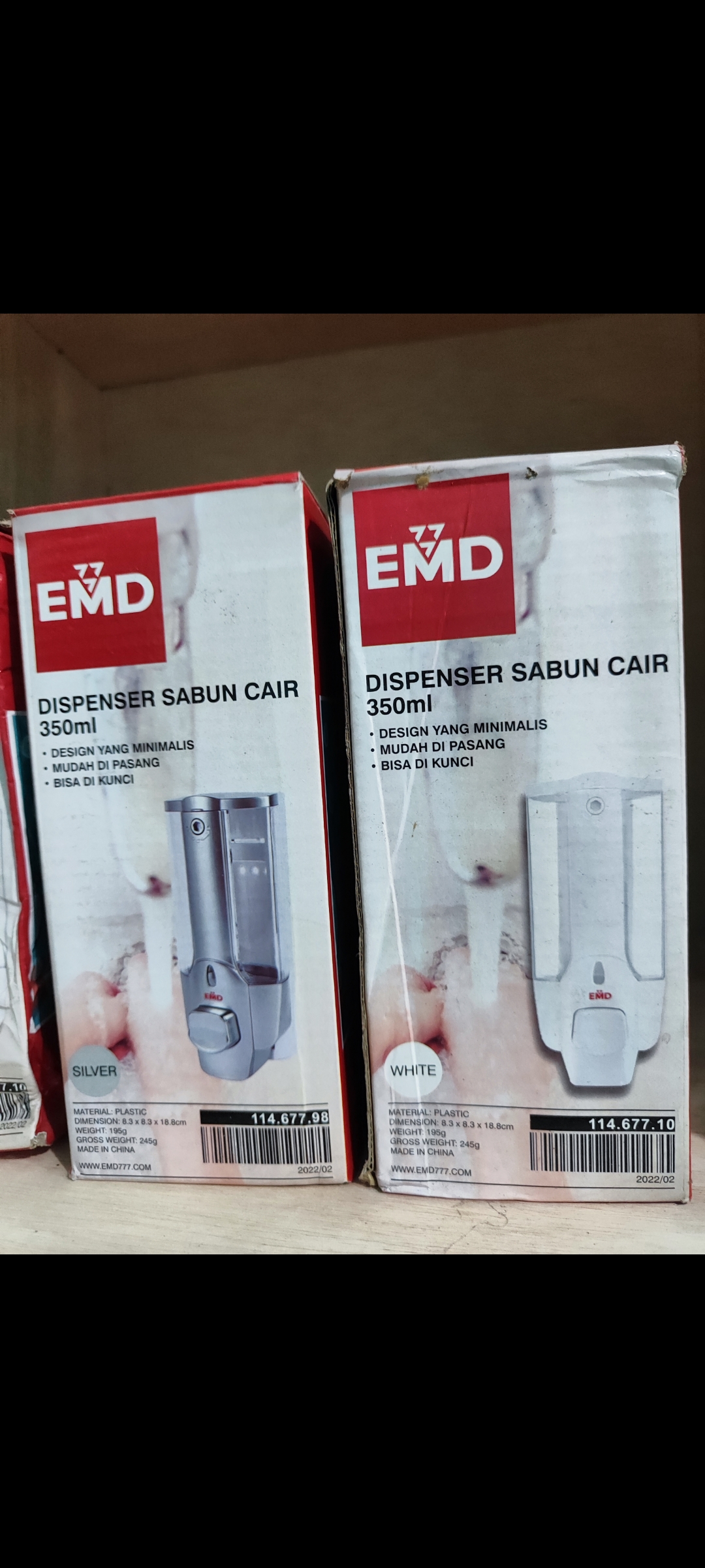 Dispenser sabun Cair Pump kamar mandi