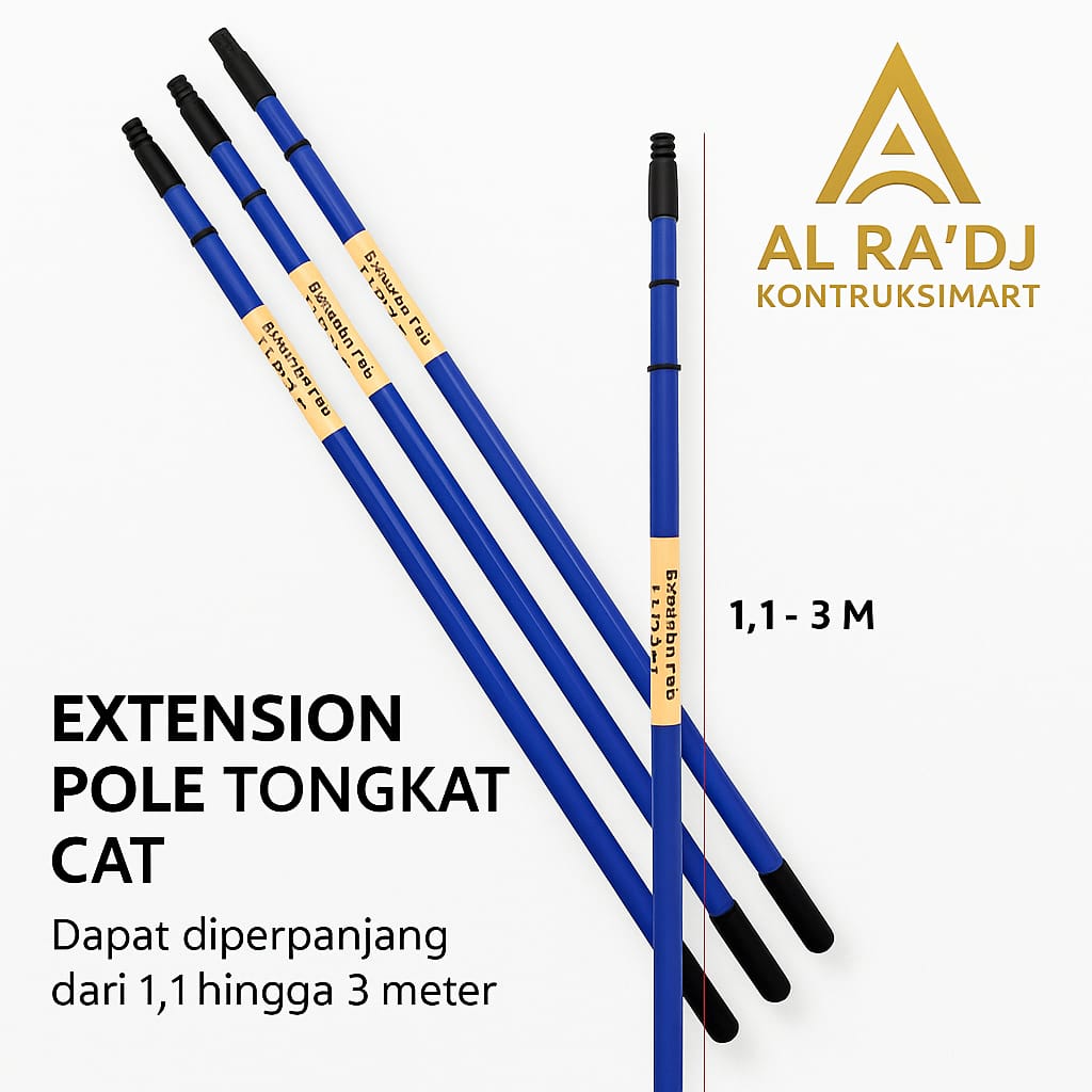Extension Pole Tongkat Cat Panjang Serbaguna Admiral 3.2 Meter Warna BIRU