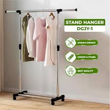 FH8 Stand Hanger Coatrack Gantungan Baju Jaket Topi Tas portable Coat Rack rak g
