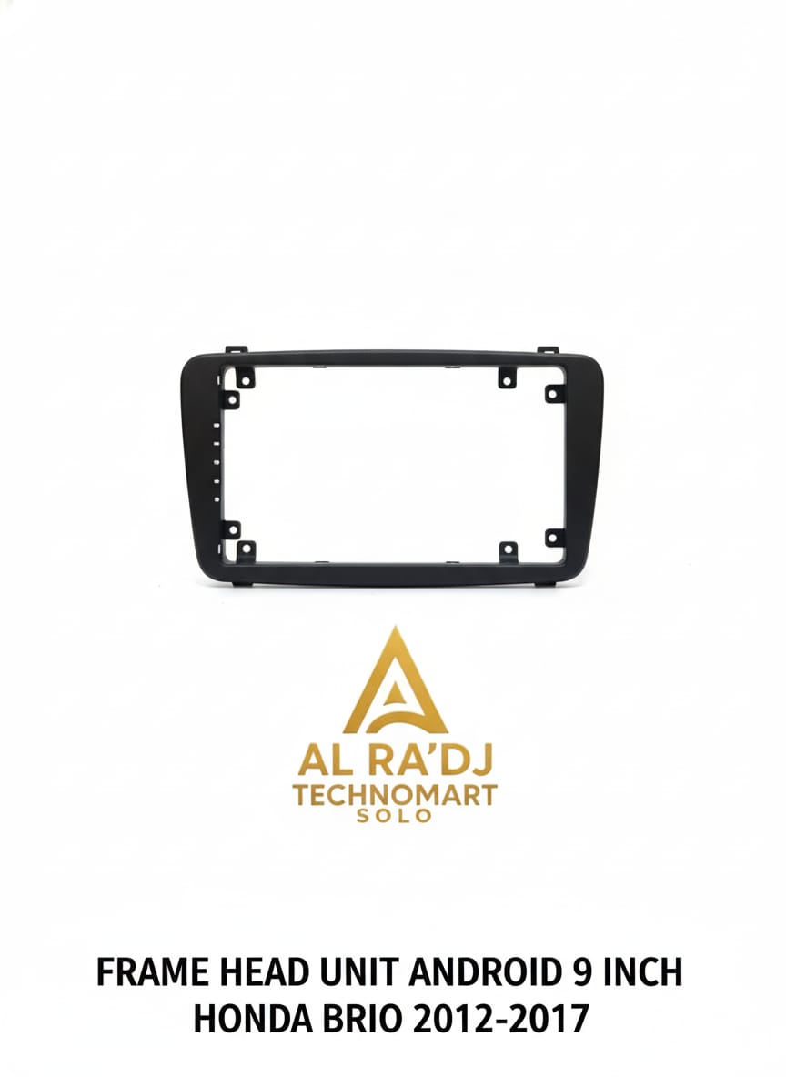 frame head unit android 9 inch brio mobilio brv 2017-2021