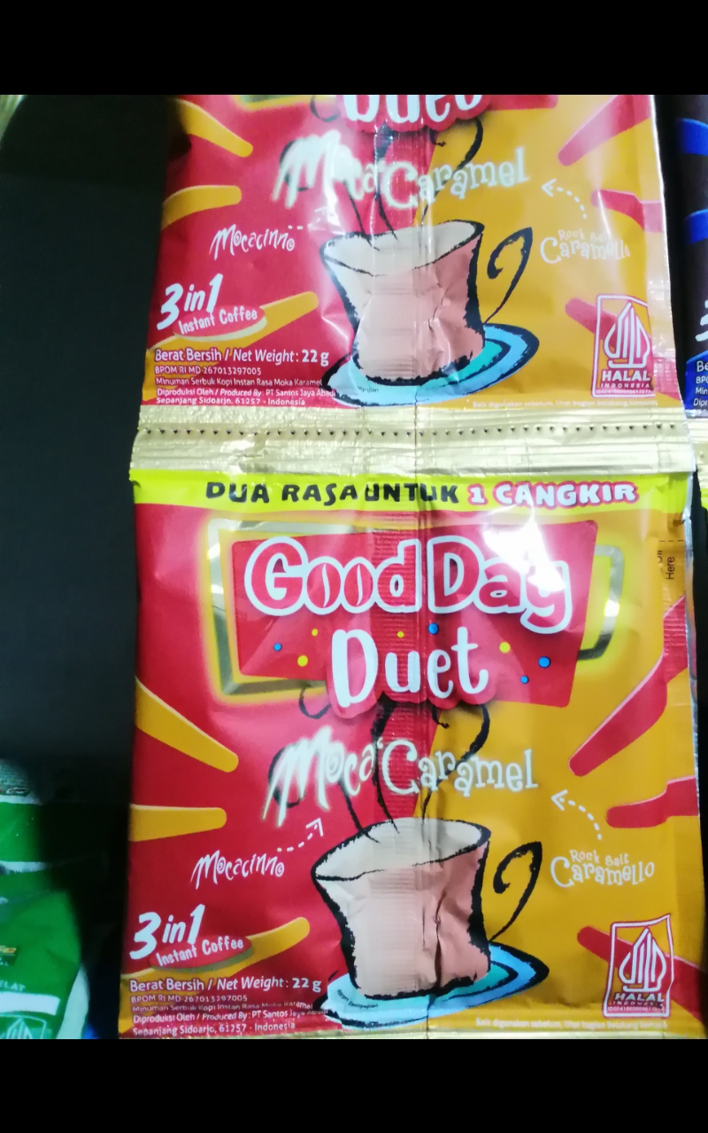 GOOD DAY DUET 110GR MOCA CARAM