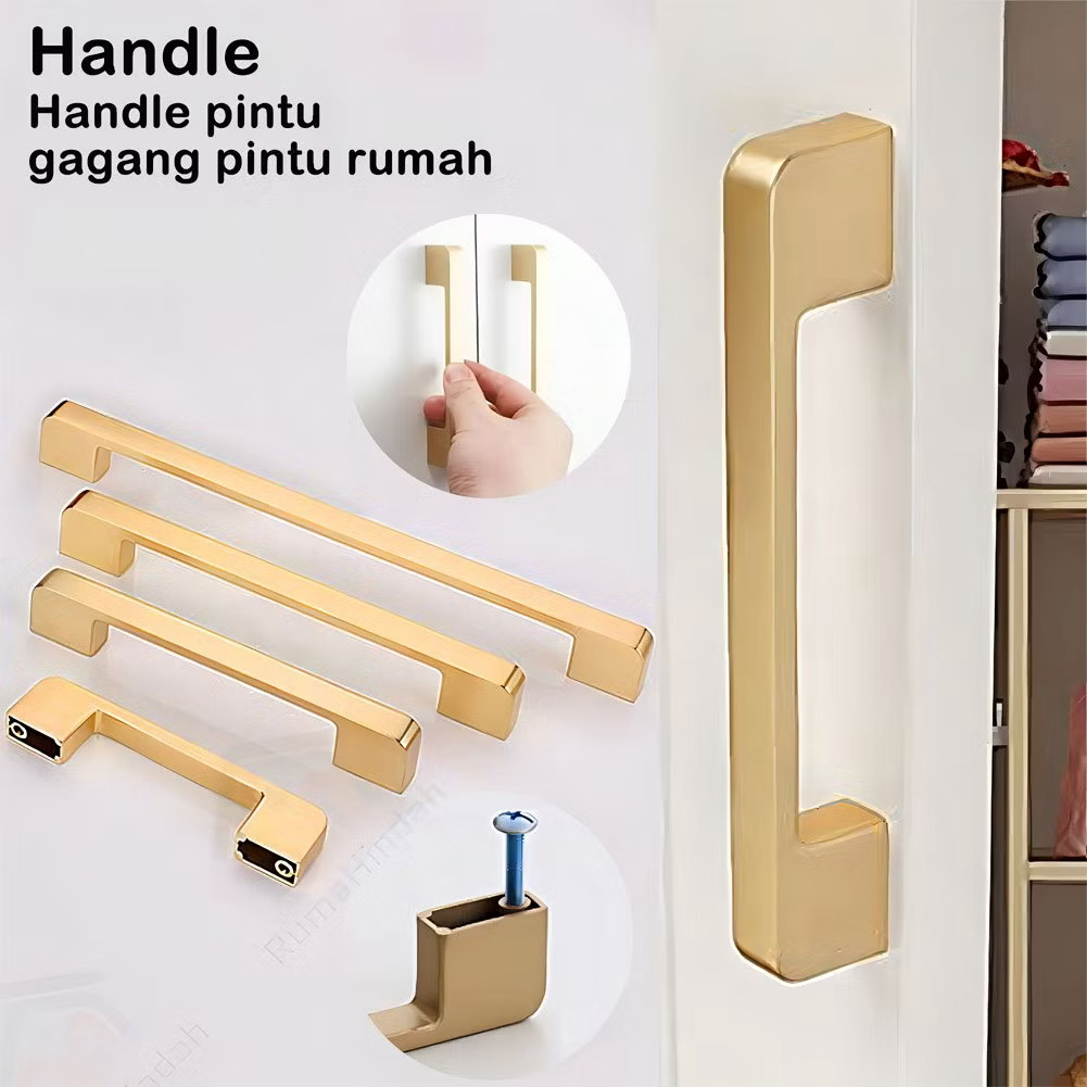 Handle Pintu Lemari Tarikan Laci Gagang Pintu Minimalis Mewah SJ 96 104mm