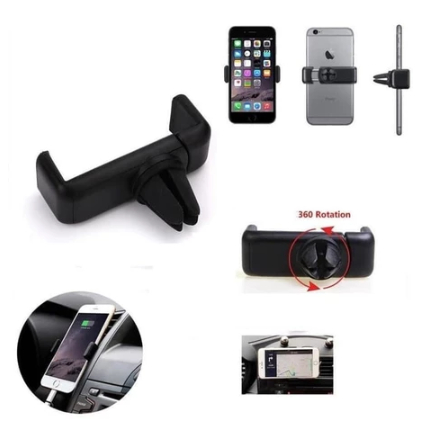 HOLDER MOBIL / CARMOUNT VENTILASI JEPIT AC 360 DERAJAT PHONE HOLDER