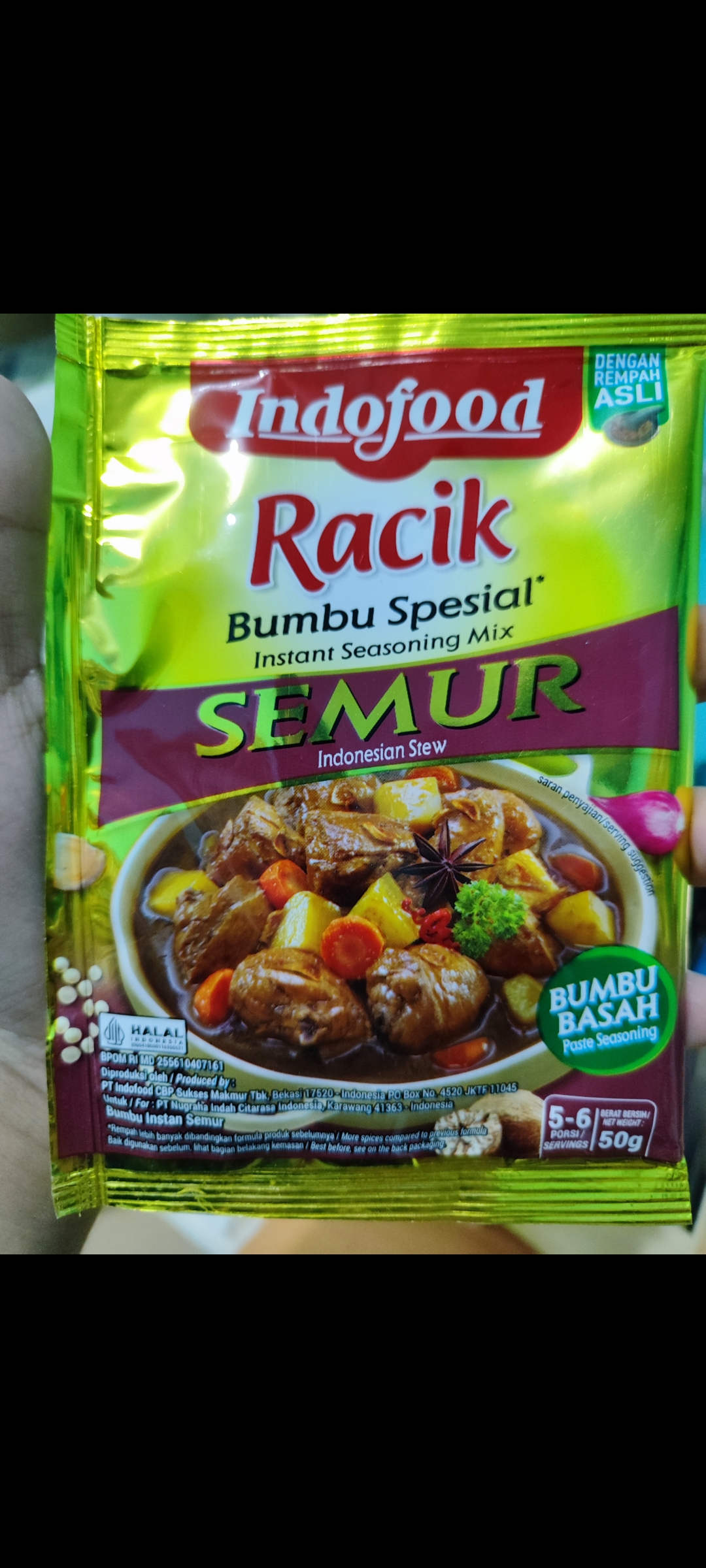 INDOFOOD RACIK 50G SEMUR
