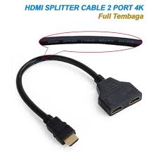 KABEL HDTV SPLITTER 2 PORT TANPA POWER