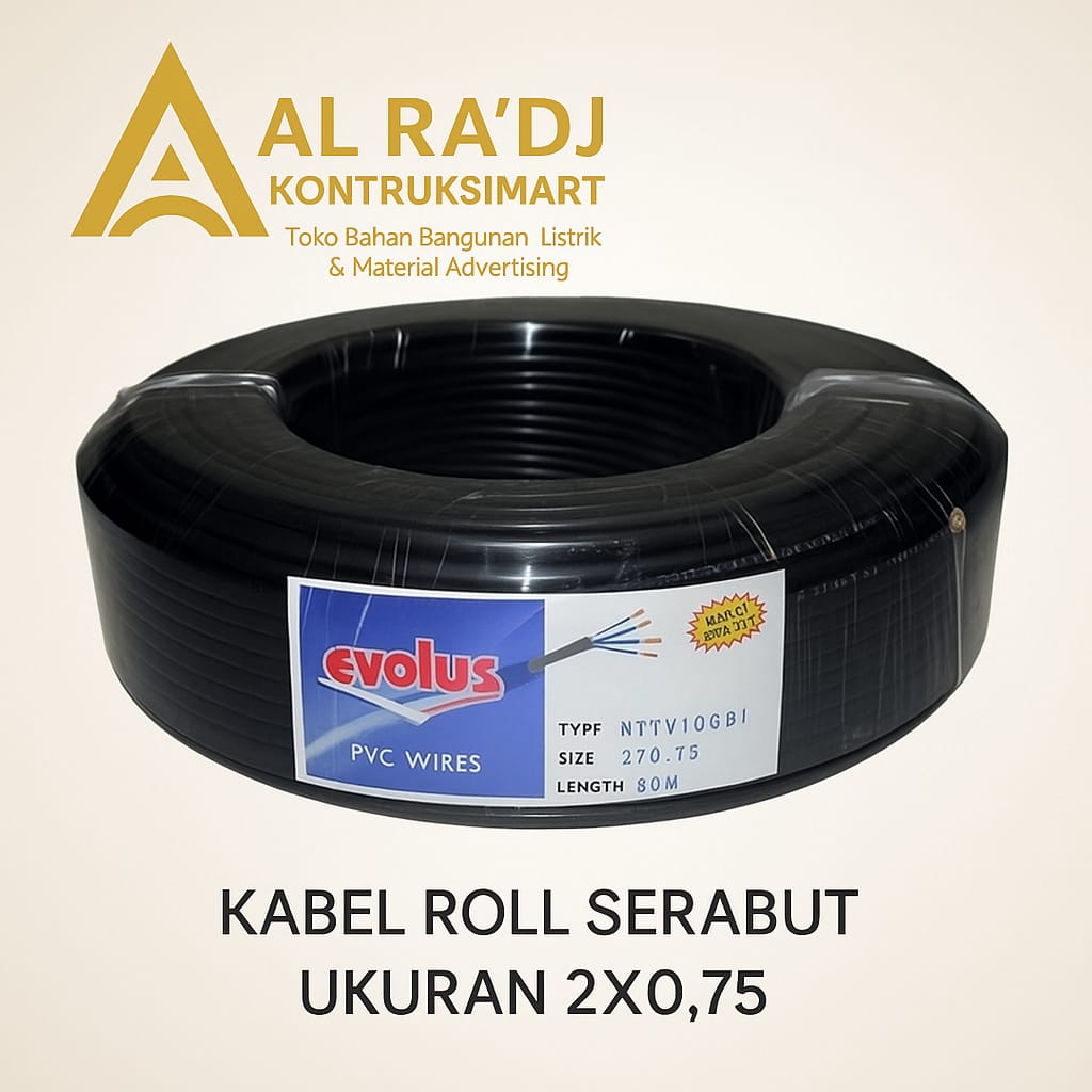 KABEL ROLL SERABUT UK 2 X 0,75