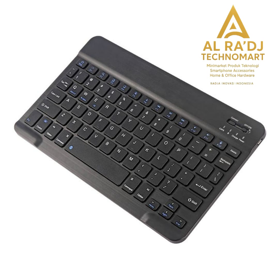 Keyboard Nirkabel Bluetooth 10 Inci Portabel