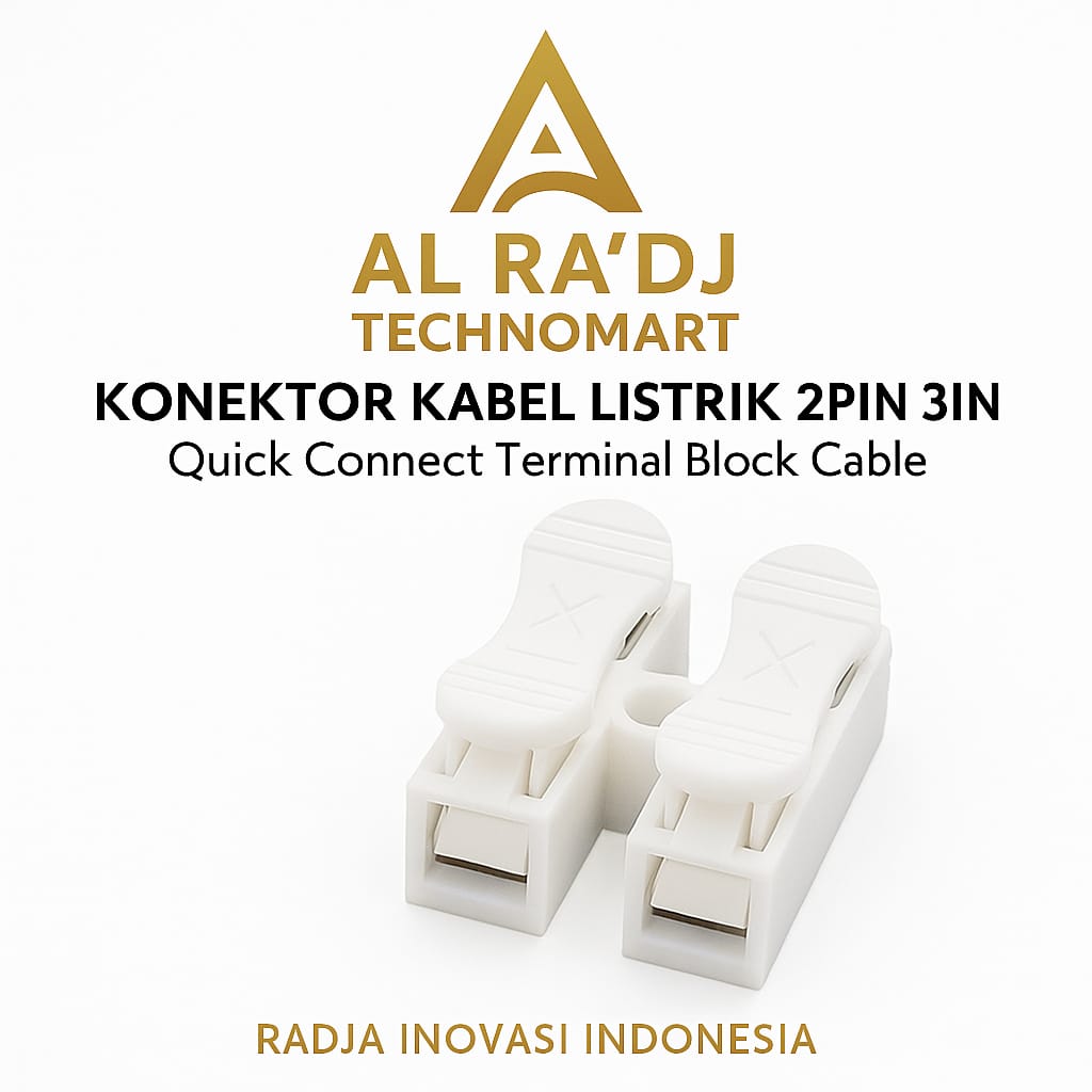 Konektor Kabel Listrik 3pin Quick Connect Terminal Block Cable