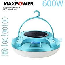 lampu emergency ufo Lampu emergency lampu outdoor lampu Solar100%Asli / 300W