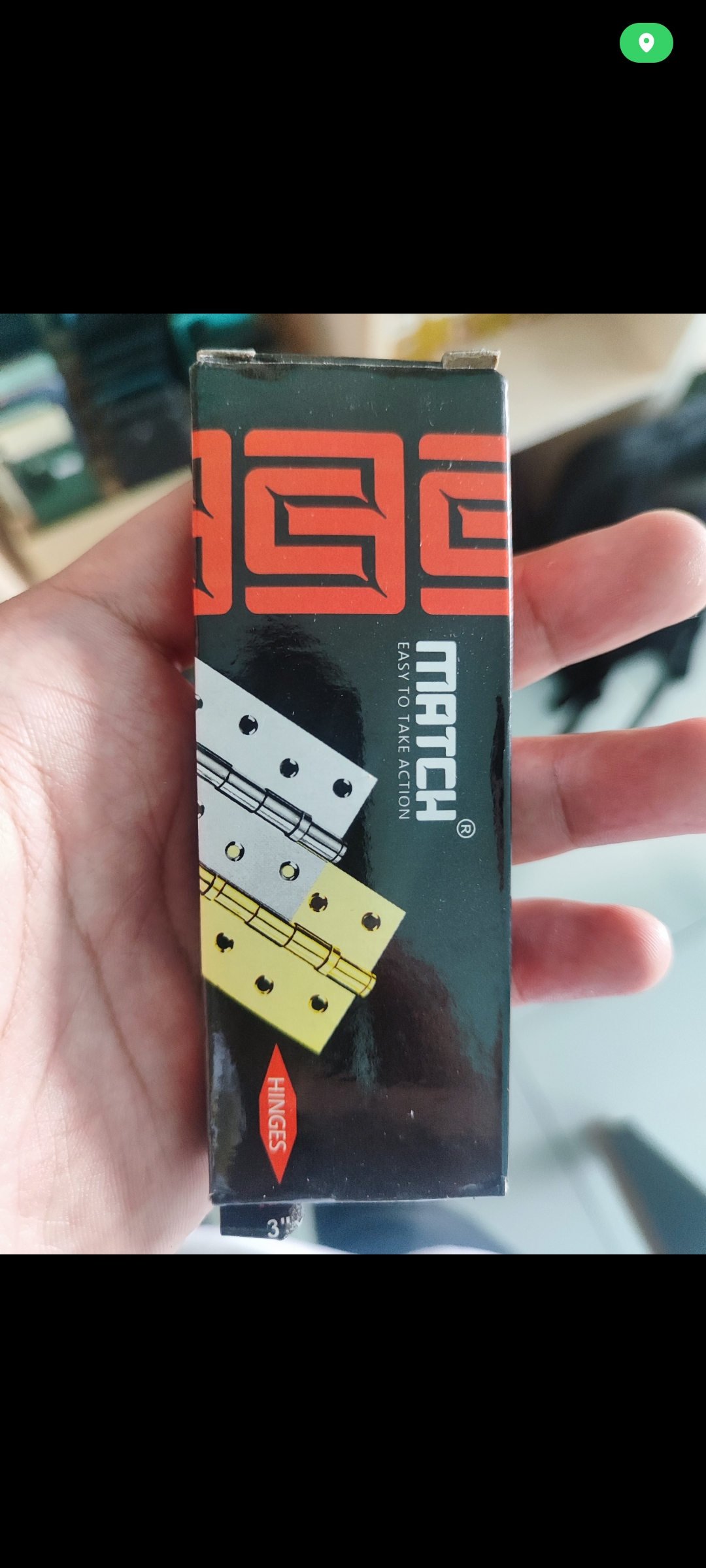 MATCH Engsel Besi Pintu Jendela Ukuran 3 Inch Tebal 1.2mm Free Sekrup 2306