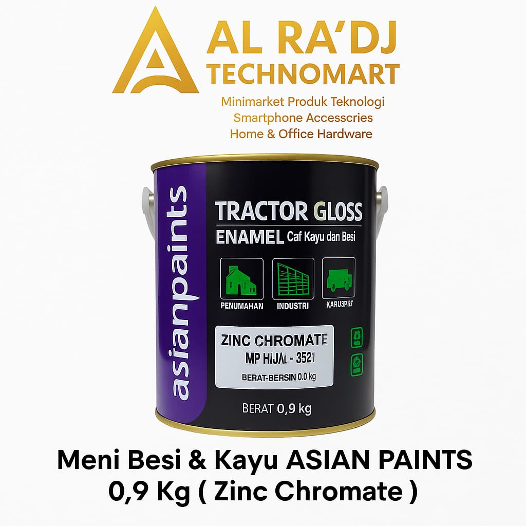 Meni Besi & Kayu ASIAN PAINTS 0.9 Kg ( Zinc Chromate )