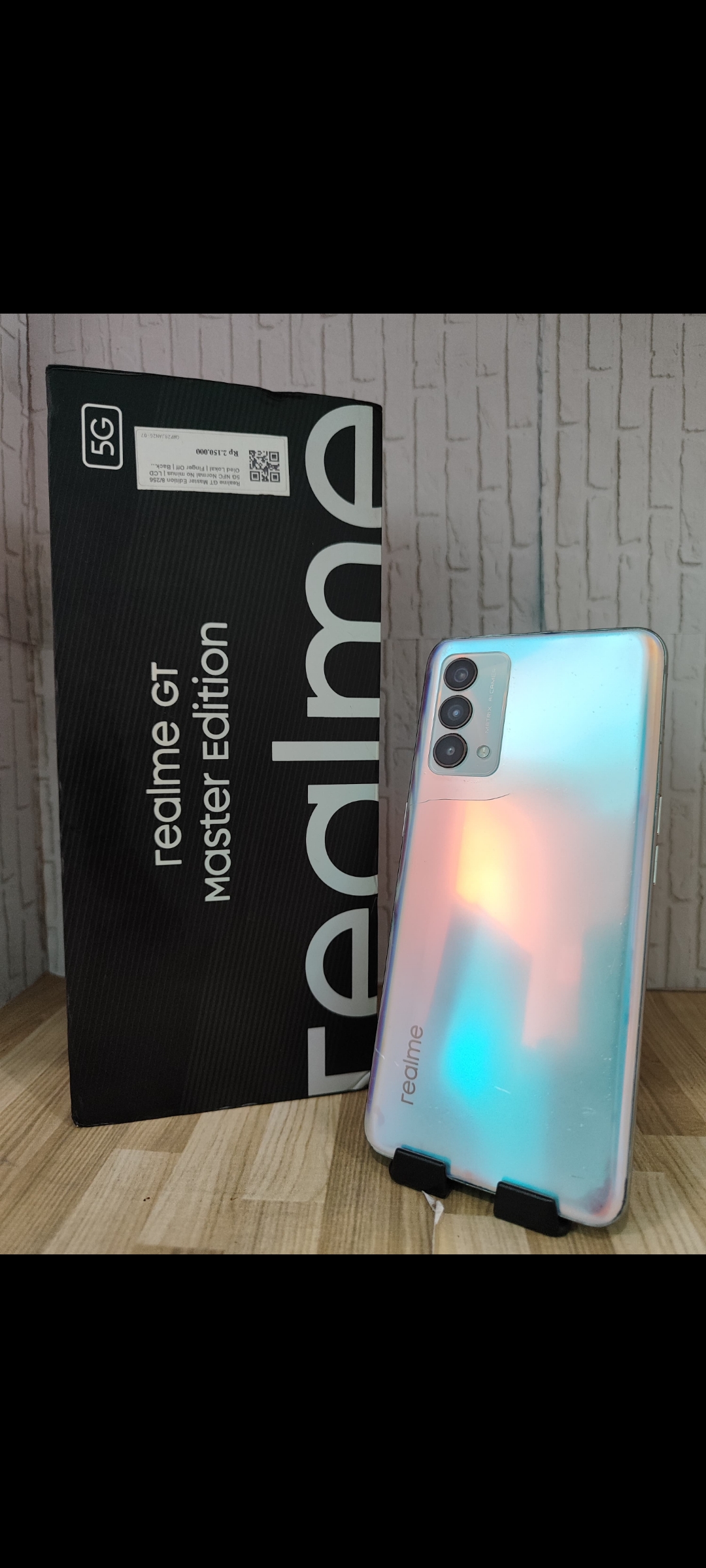 Realme GT Master Edition 8/256GB 5G NFC Normal No minus | LCD Oled Lokal | Finger Off | Backdoor Lecet || Unit + Dos + Kabel Resmi Ori | Imei : 860927050139032