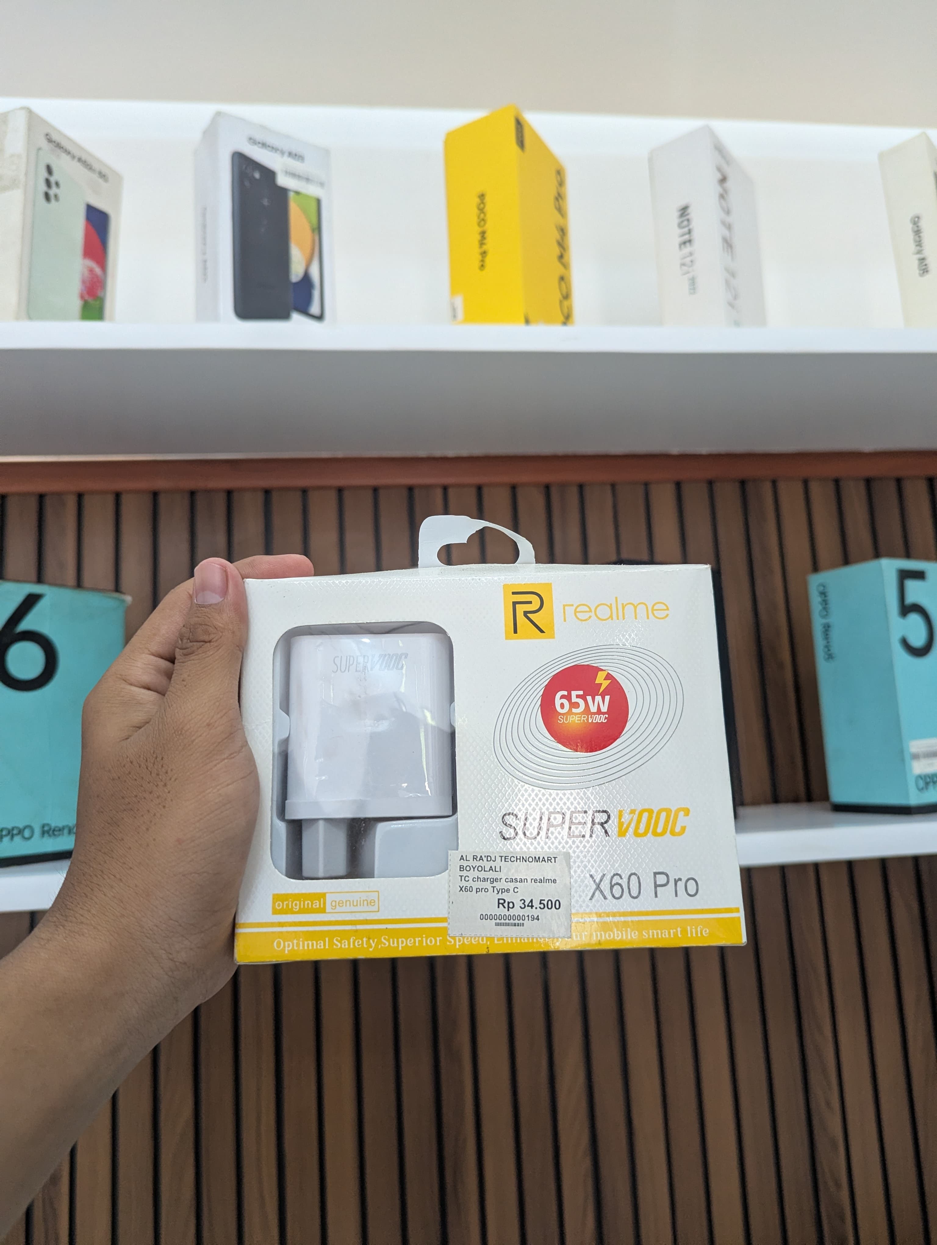 TC charger casan realme X60 pro Type C