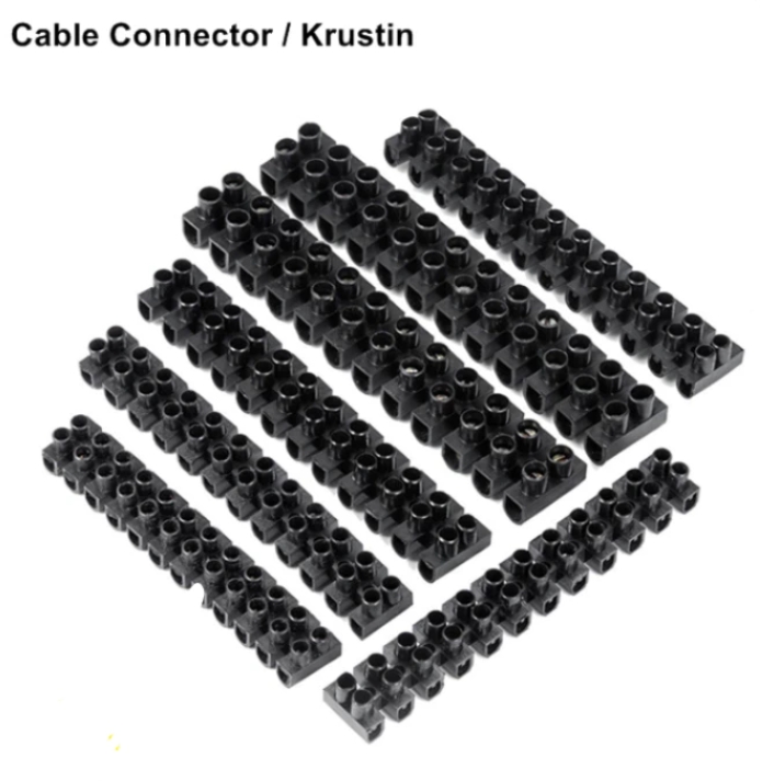 Terminal Blok Krustin Hitam 6A 6MM