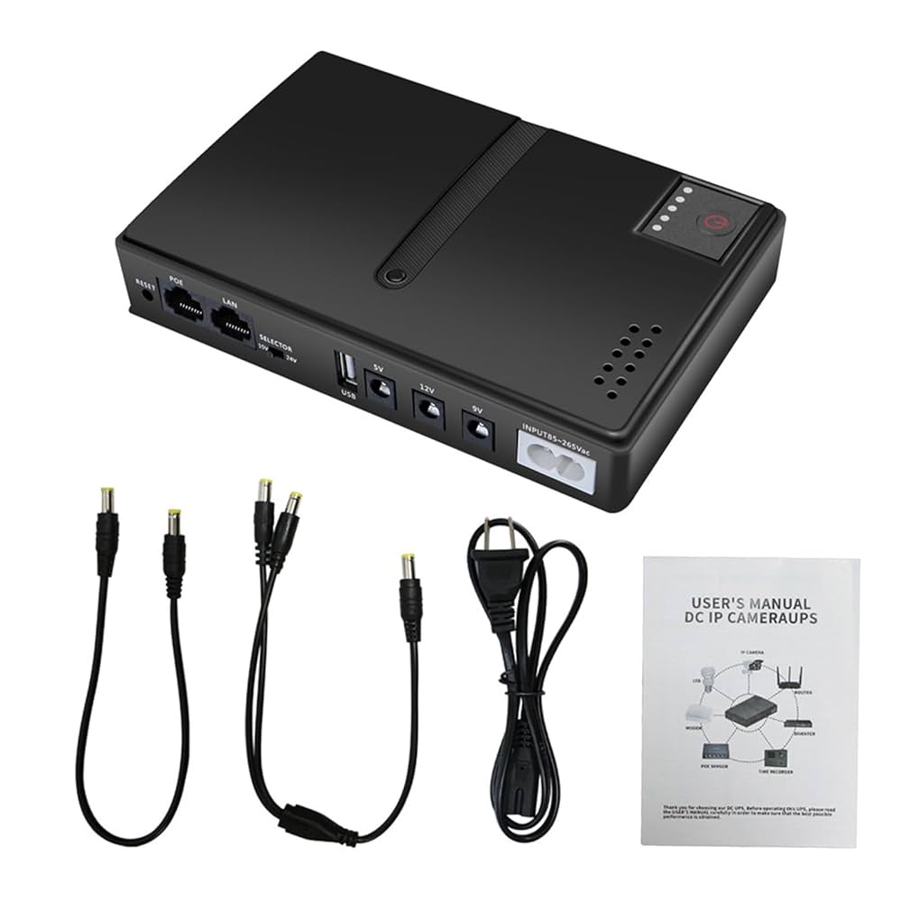 UPS Backup Power Adapter 10400mAh Large Capacity