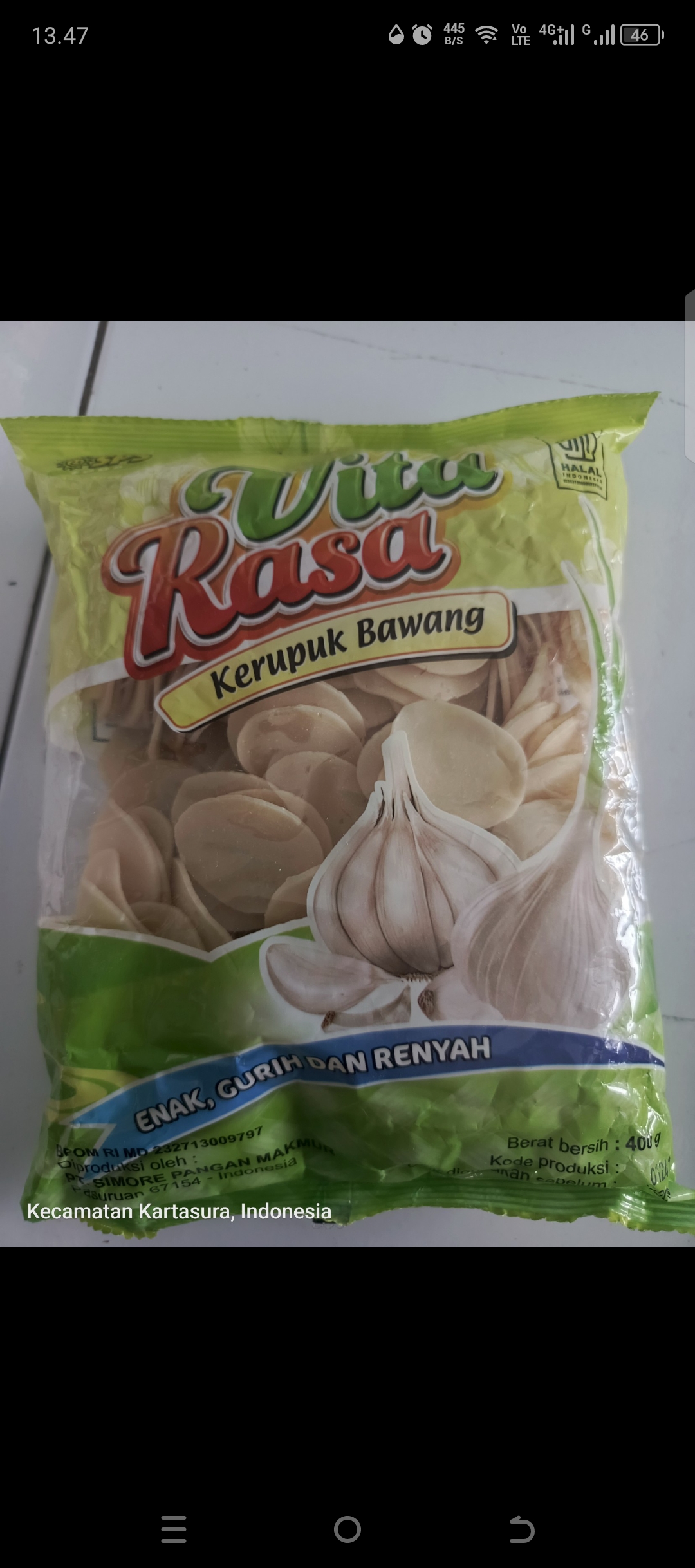 VITA RASA KRUPUK BAWANG 400GR