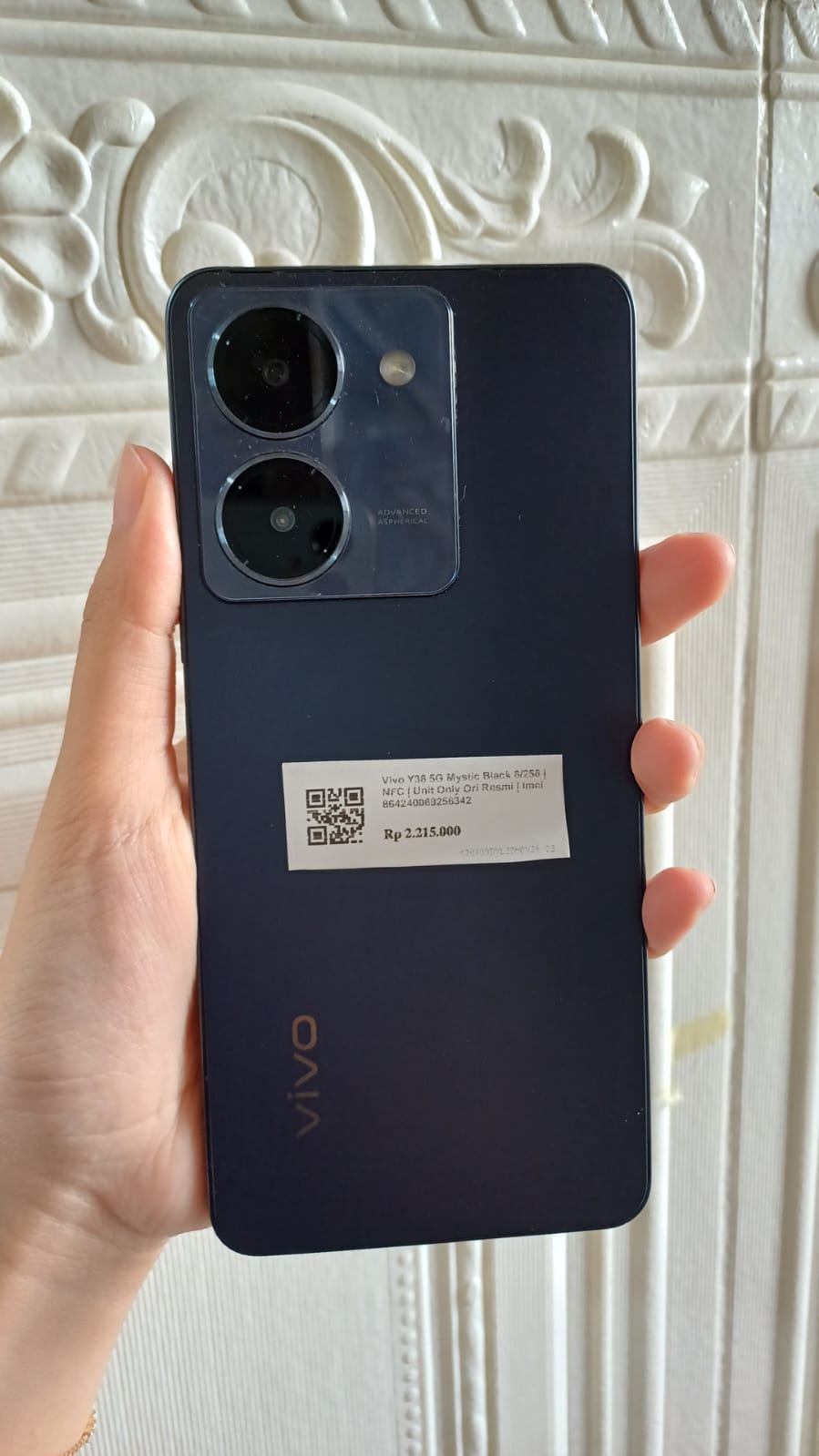 Vivo Y36 5G Mystic Black 8/256 | NFC | Unit Only Ori Resmi | Imei 864240069256342