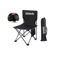 VOOVA Kursi Lipat Portable Outdoor XL Hitam
