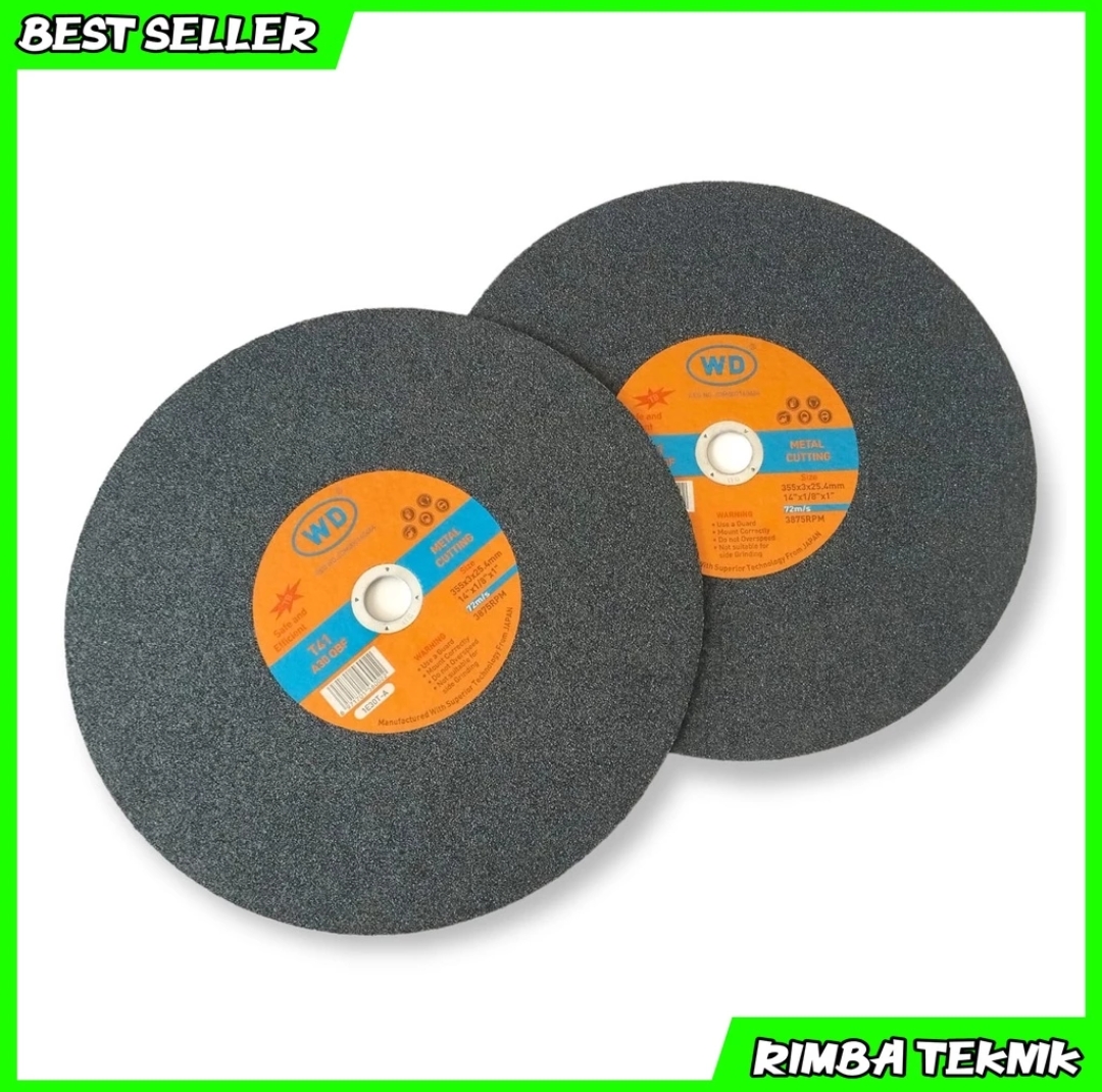 WD Cutting Wheel Gold 14 Inch Batu Potong Besi Mata Cut Off cutting mata gerinda potong besi